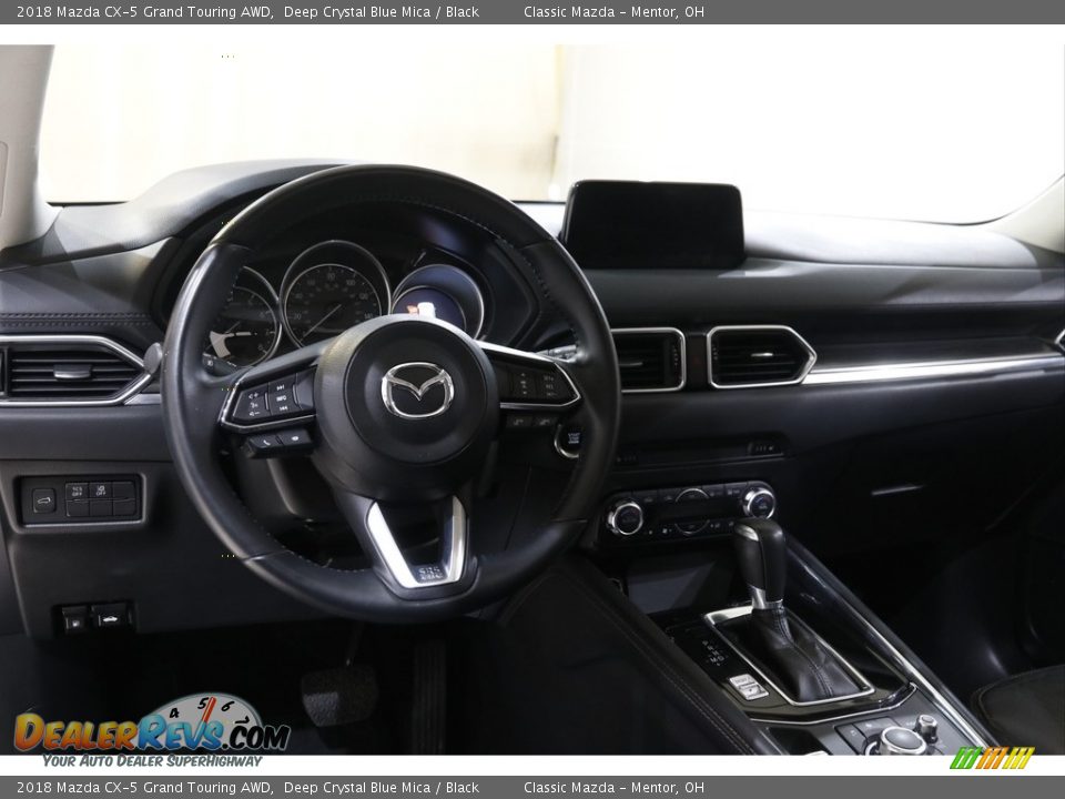 2018 Mazda CX-5 Grand Touring AWD Deep Crystal Blue Mica / Black Photo #6