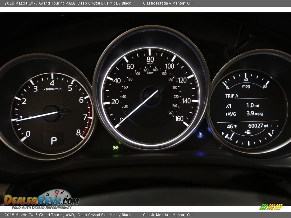 2018 Mazda CX-5 Grand Touring AWD Deep Crystal Blue Mica / Black Photo #8
