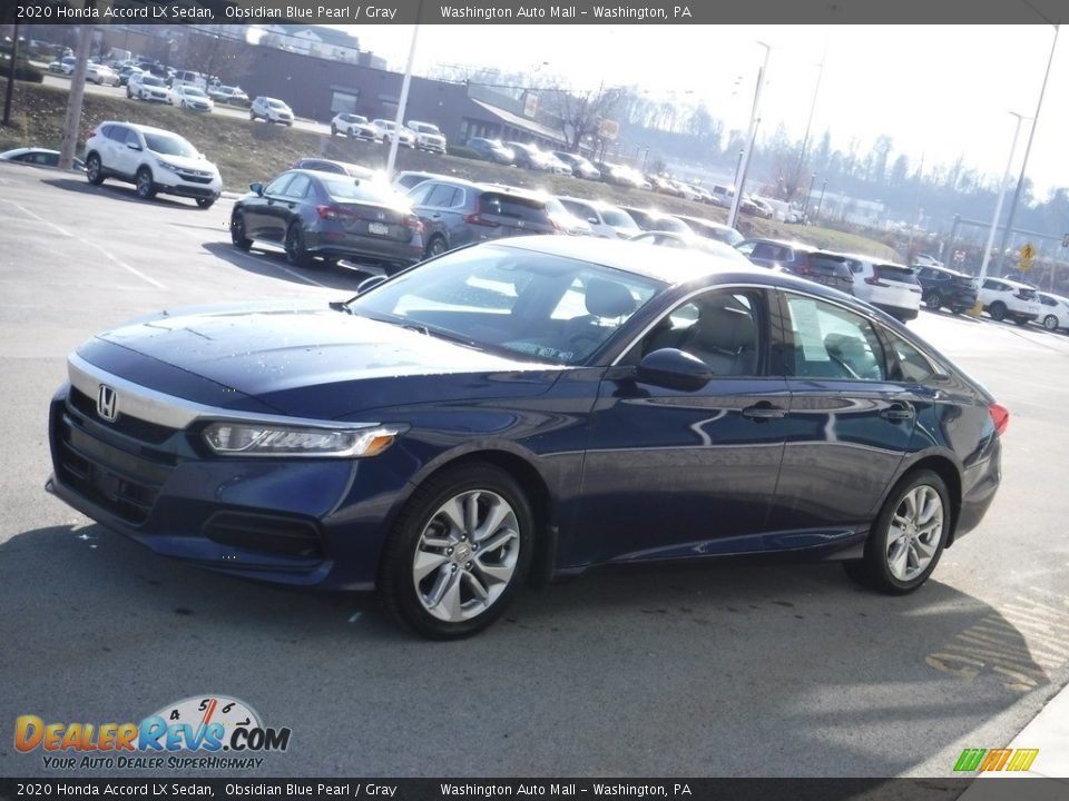 2020 Honda Accord LX Sedan Obsidian Blue Pearl / Gray Photo #5