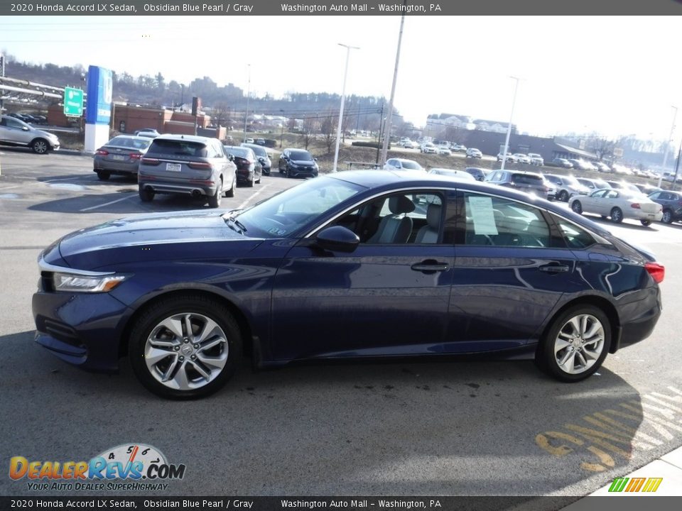 2020 Honda Accord LX Sedan Obsidian Blue Pearl / Gray Photo #6