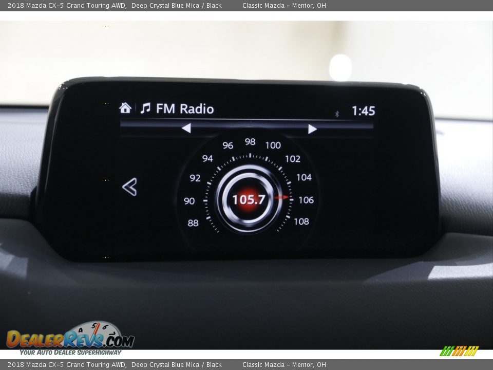 2018 Mazda CX-5 Grand Touring AWD Deep Crystal Blue Mica / Black Photo #12