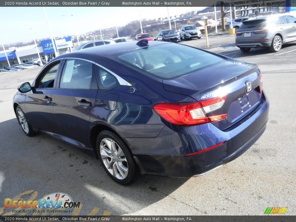 2020 Honda Accord LX Sedan Obsidian Blue Pearl / Gray Photo #7