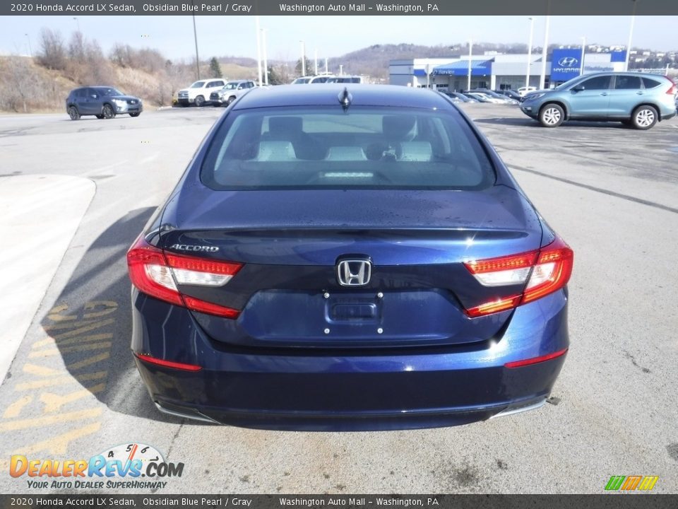 2020 Honda Accord LX Sedan Obsidian Blue Pearl / Gray Photo #8