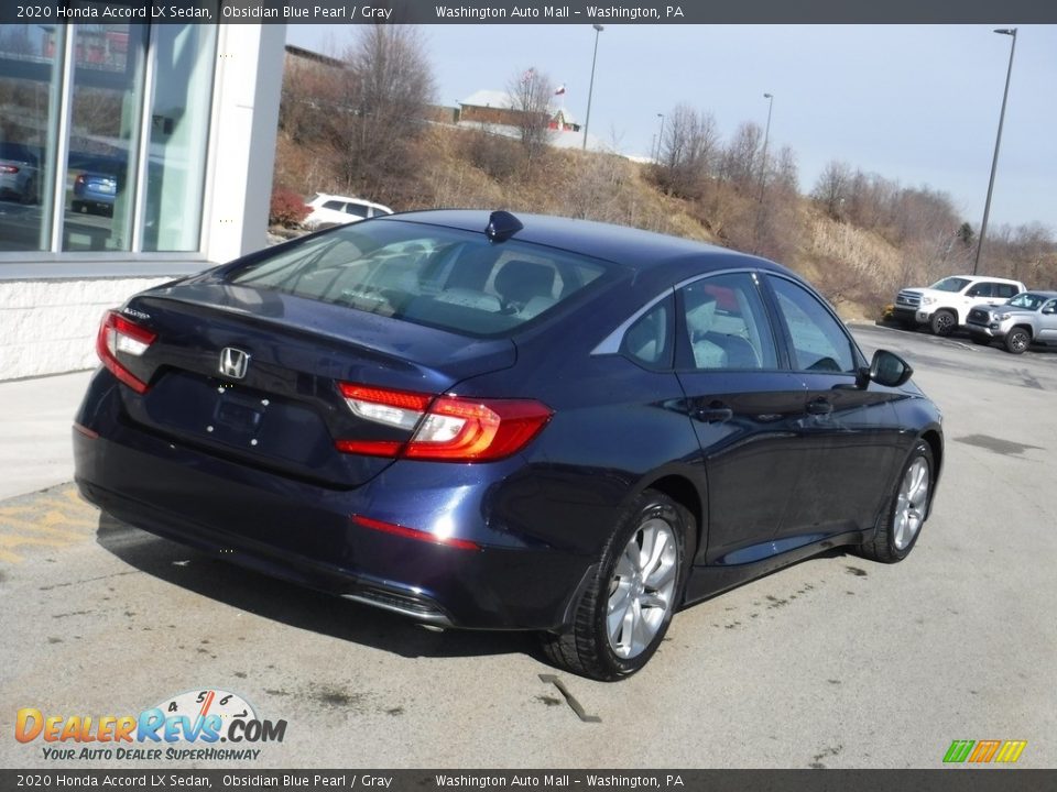 2020 Honda Accord LX Sedan Obsidian Blue Pearl / Gray Photo #9