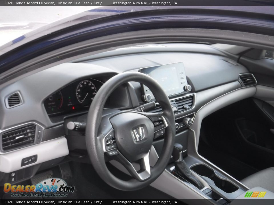 2020 Honda Accord LX Sedan Obsidian Blue Pearl / Gray Photo #10