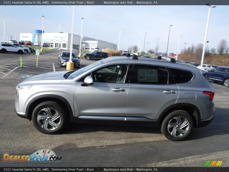 Shimmering Silver Pearl 2022 Hyundai Santa Fe SEL AWD Photo #7