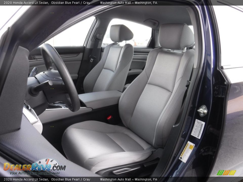 2020 Honda Accord LX Sedan Obsidian Blue Pearl / Gray Photo #11
