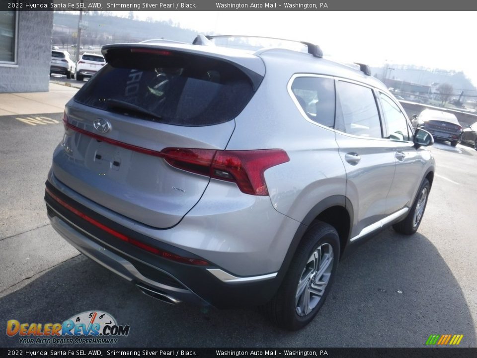 2022 Hyundai Santa Fe SEL AWD Shimmering Silver Pearl / Black Photo #10