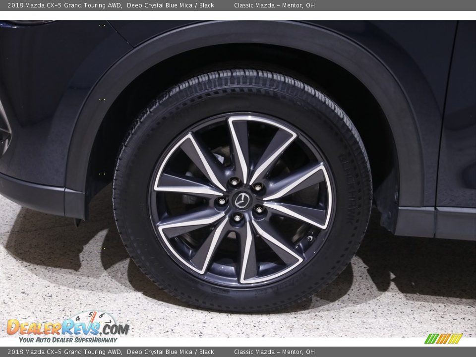 2018 Mazda CX-5 Grand Touring AWD Deep Crystal Blue Mica / Black Photo #21