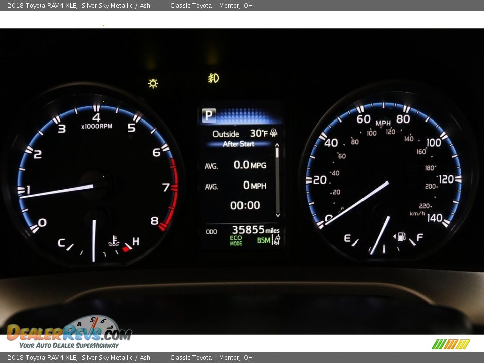 2018 Toyota RAV4 XLE Silver Sky Metallic / Ash Photo #7