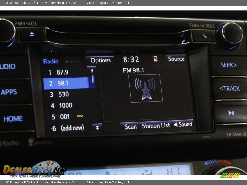 2018 Toyota RAV4 XLE Silver Sky Metallic / Ash Photo #9