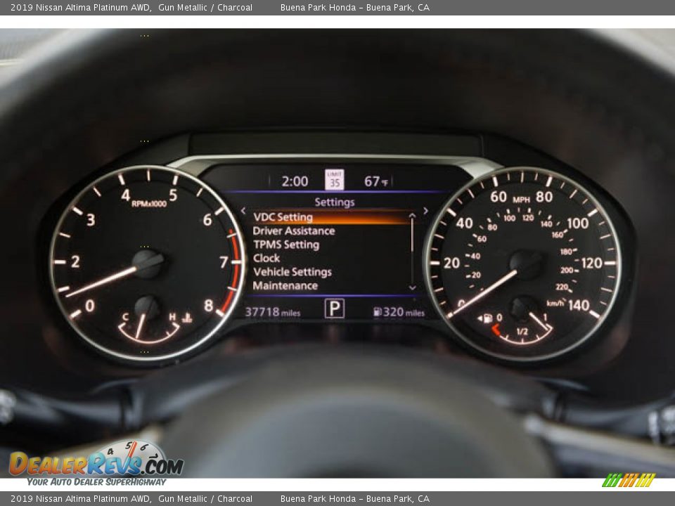 2019 Nissan Altima Platinum AWD Gauges Photo #28