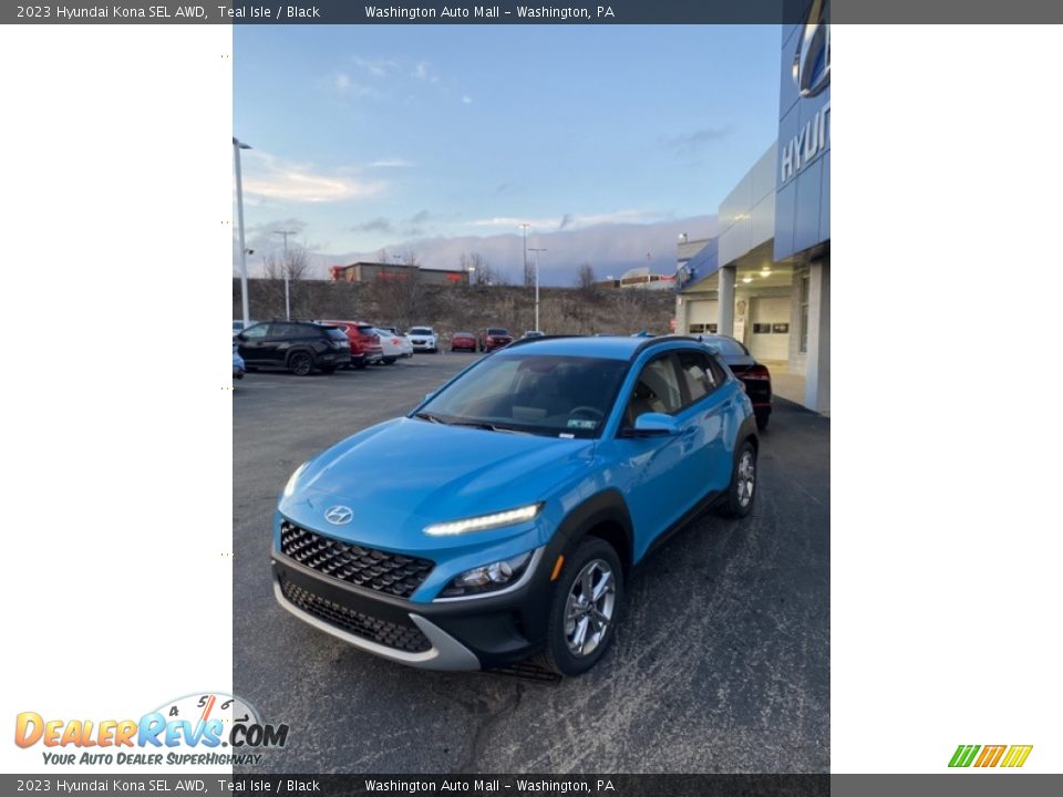 2023 Hyundai Kona SEL AWD Teal Isle / Black Photo #3