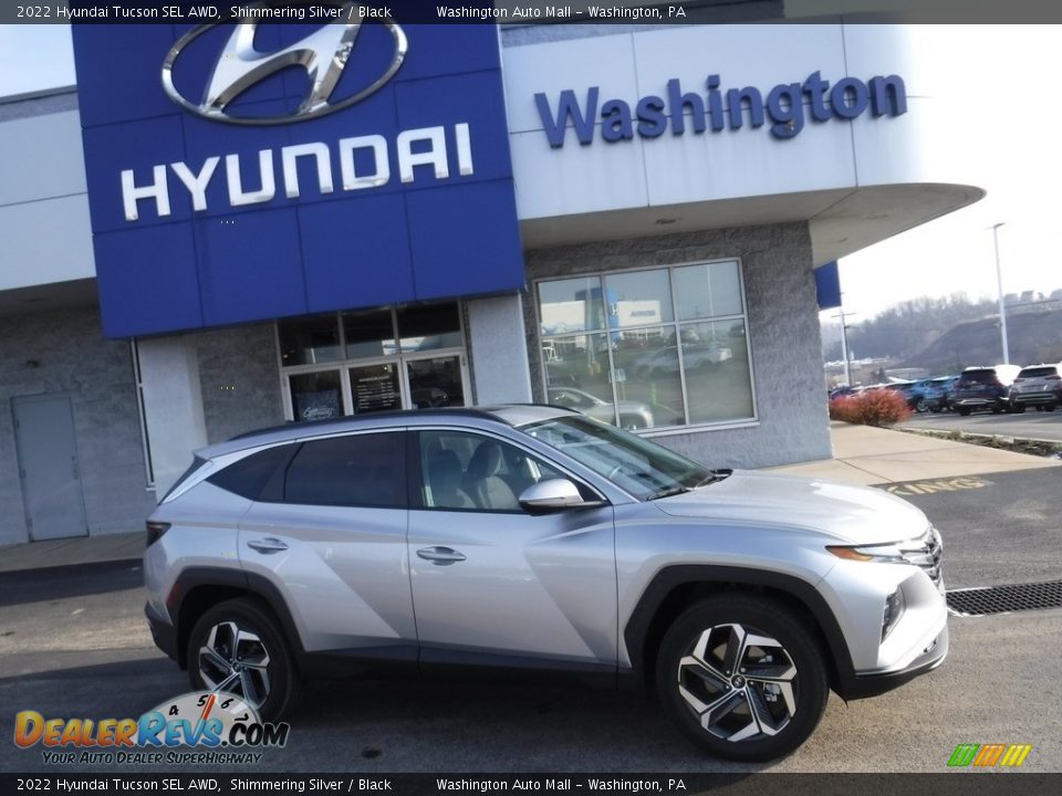 2022 Hyundai Tucson SEL AWD Shimmering Silver / Black Photo #2