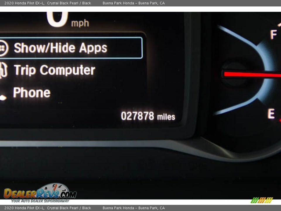2020 Honda Pilot EX-L Crystal Black Pearl / Black Photo #6