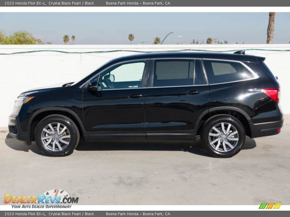 2020 Honda Pilot EX-L Crystal Black Pearl / Black Photo #8