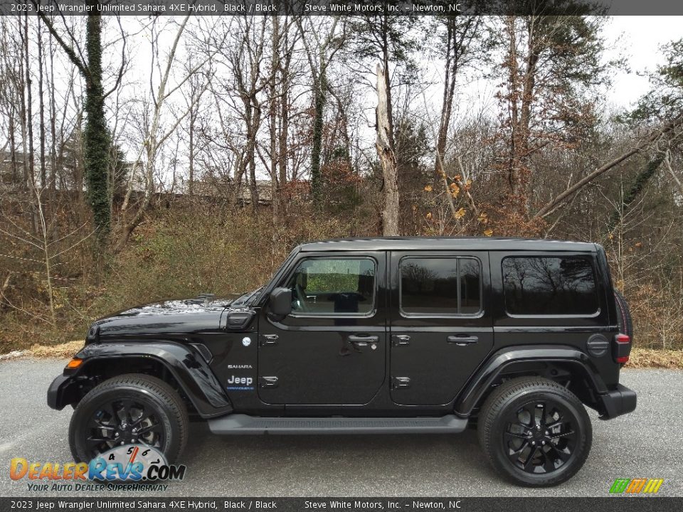 2023 Jeep Wrangler Unlimited Sahara 4XE Hybrid Black / Black Photo #1