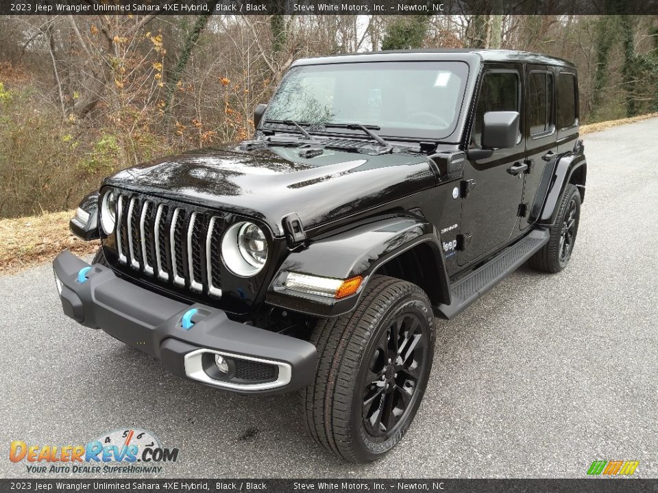 2023 Jeep Wrangler Unlimited Sahara 4XE Hybrid Black / Black Photo #2