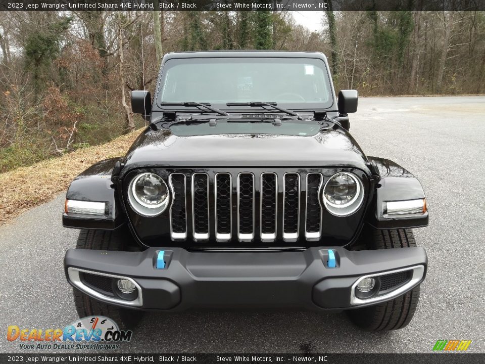 2023 Jeep Wrangler Unlimited Sahara 4XE Hybrid Black / Black Photo #3