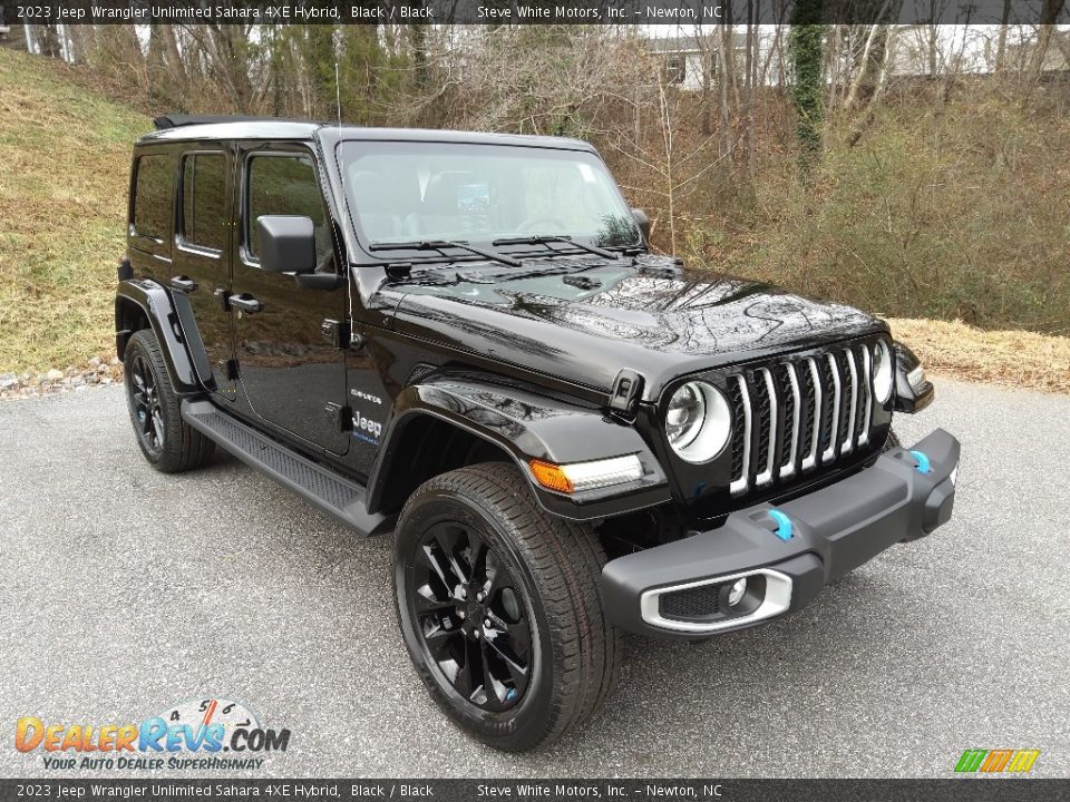 2023 Jeep Wrangler Unlimited Sahara 4XE Hybrid Black / Black Photo #6