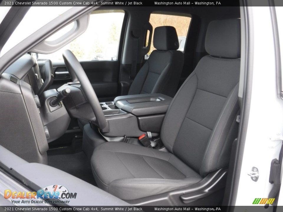 2021 Chevrolet Silverado 1500 Custom Crew Cab 4x4 Summit White / Jet Black Photo #19