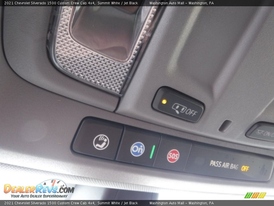 2021 Chevrolet Silverado 1500 Custom Crew Cab 4x4 Summit White / Jet Black Photo #26
