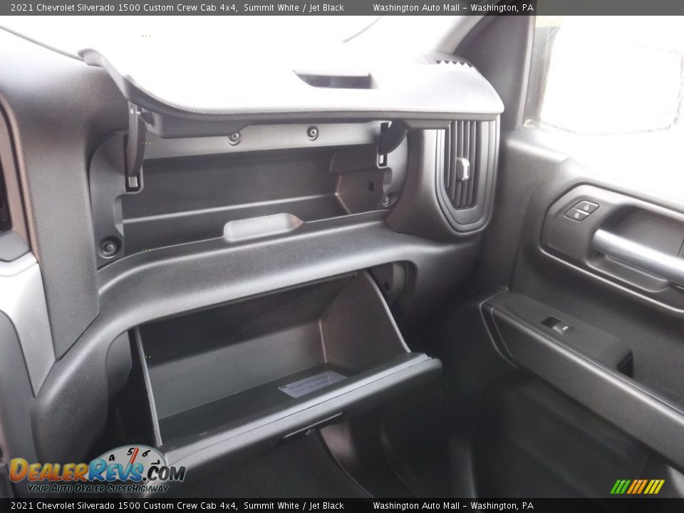 2021 Chevrolet Silverado 1500 Custom Crew Cab 4x4 Summit White / Jet Black Photo #29