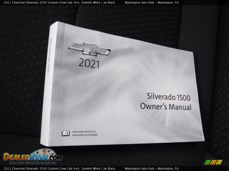 2021 Chevrolet Silverado 1500 Custom Crew Cab 4x4 Summit White / Jet Black Photo #32