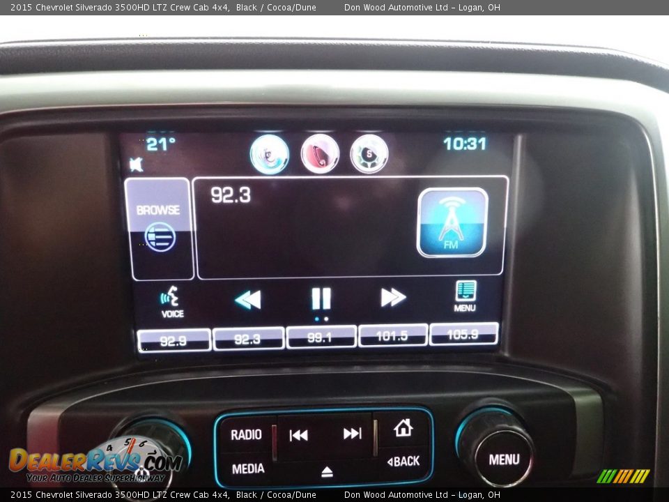 2015 Chevrolet Silverado 3500HD LTZ Crew Cab 4x4 Black / Cocoa/Dune Photo #3