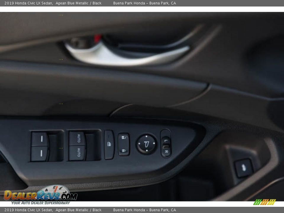 2019 Honda Civic LX Sedan Agean Blue Metallic / Black Photo #30
