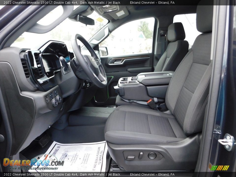 Jet Black Interior - 2022 Chevrolet Silverado 1500 LT Double Cab 4x4 Photo #23
