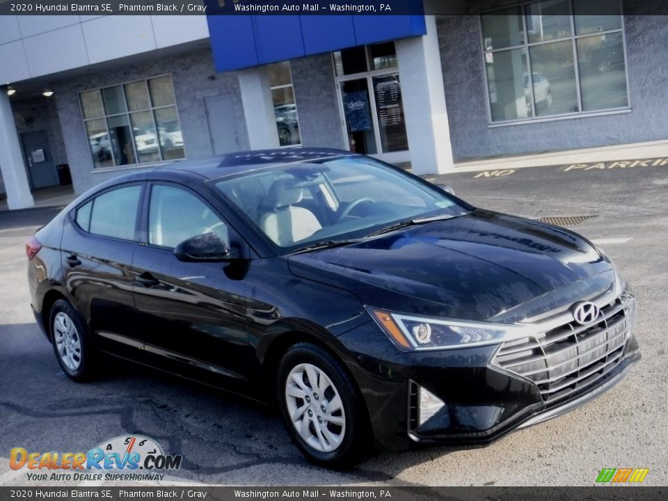 2020 Hyundai Elantra SE Phantom Black / Gray Photo #1