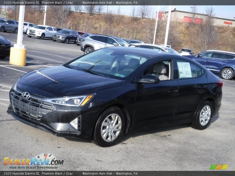 2020 Hyundai Elantra SE Phantom Black / Gray Photo #5