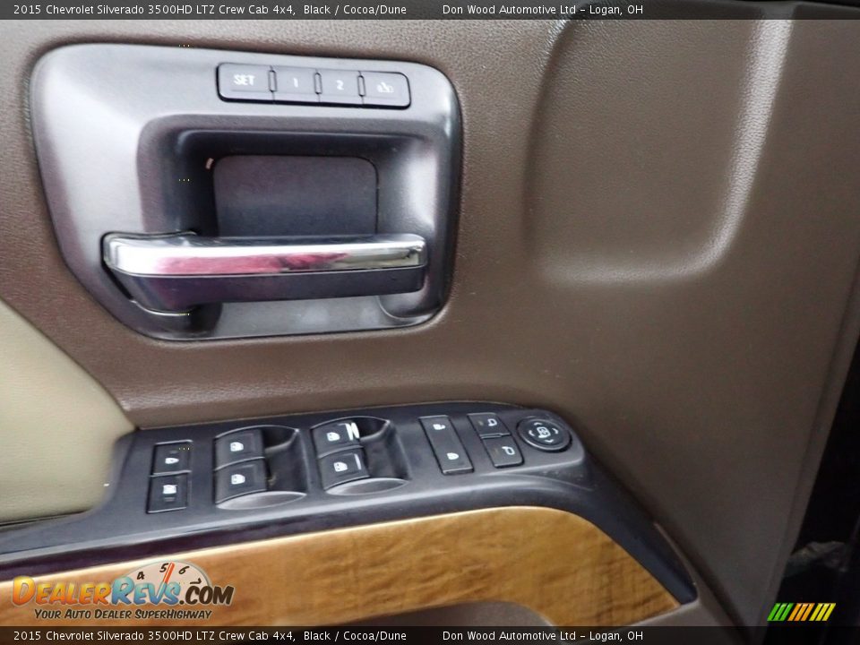 2015 Chevrolet Silverado 3500HD LTZ Crew Cab 4x4 Black / Cocoa/Dune Photo #12