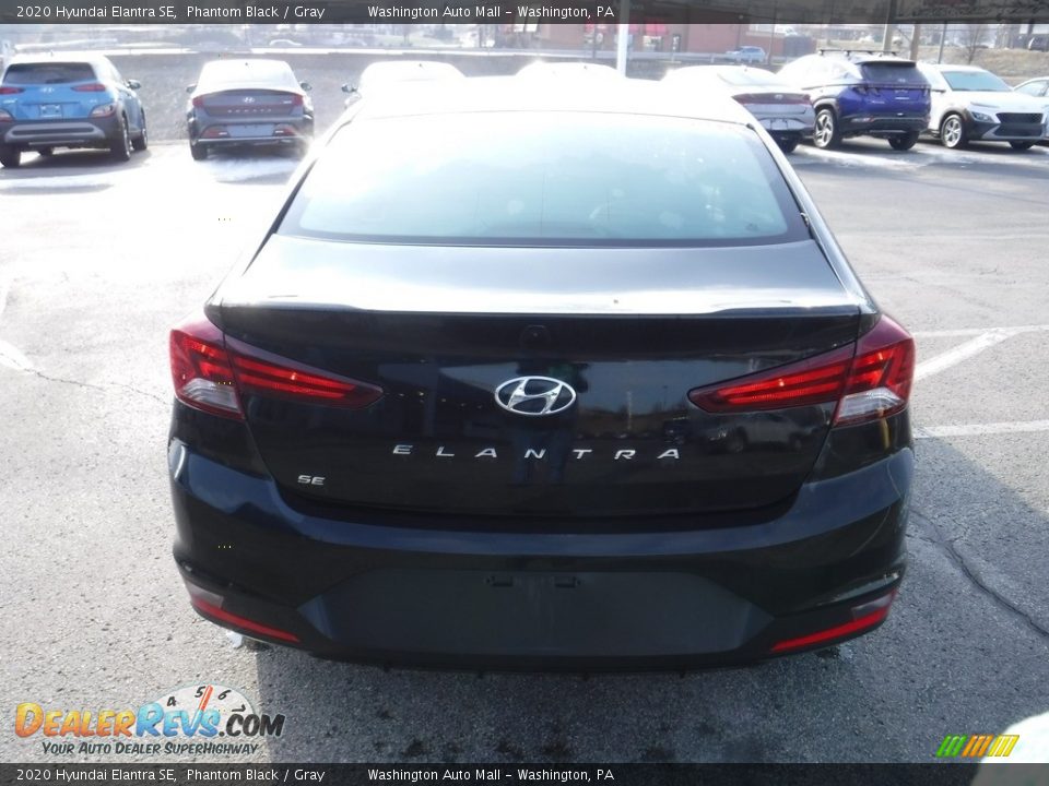 2020 Hyundai Elantra SE Phantom Black / Gray Photo #8