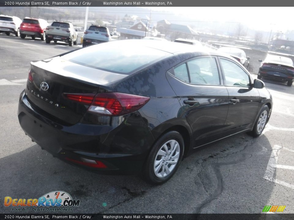 2020 Hyundai Elantra SE Phantom Black / Gray Photo #9