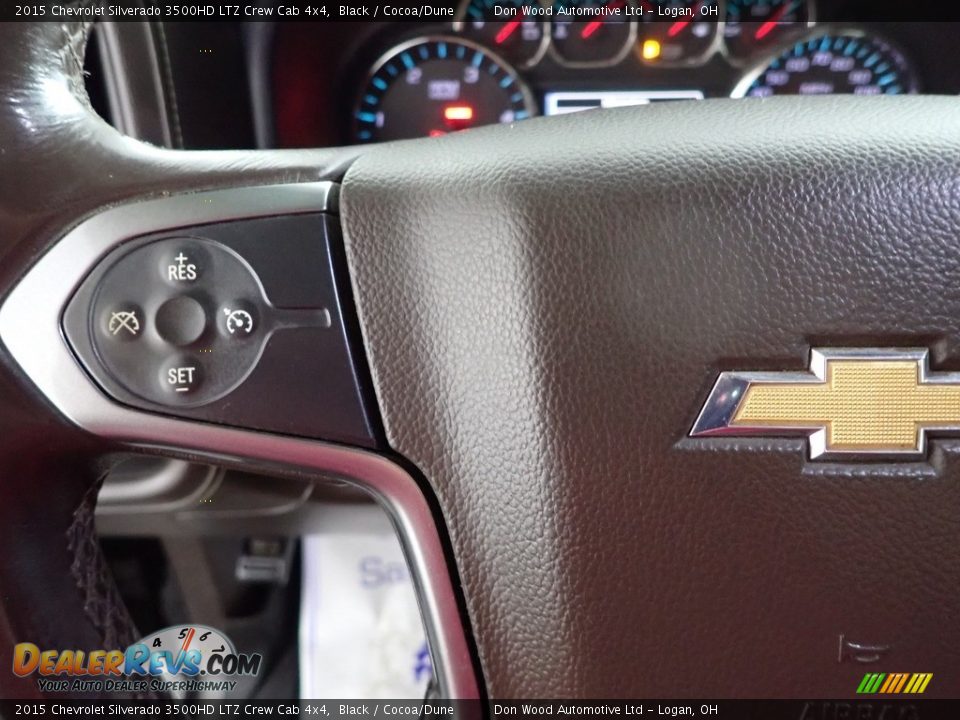 2015 Chevrolet Silverado 3500HD LTZ Crew Cab 4x4 Black / Cocoa/Dune Photo #16