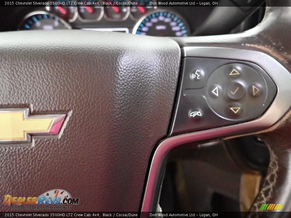 2015 Chevrolet Silverado 3500HD LTZ Crew Cab 4x4 Black / Cocoa/Dune Photo #17