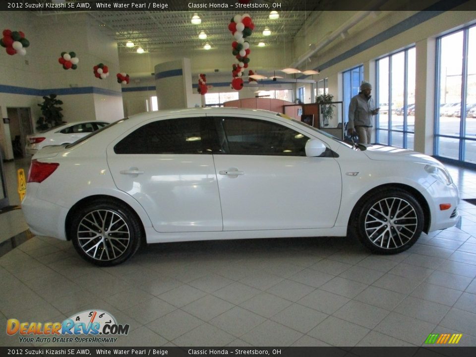 2012 Suzuki Kizashi SE AWD White Water Pearl / Beige Photo #4