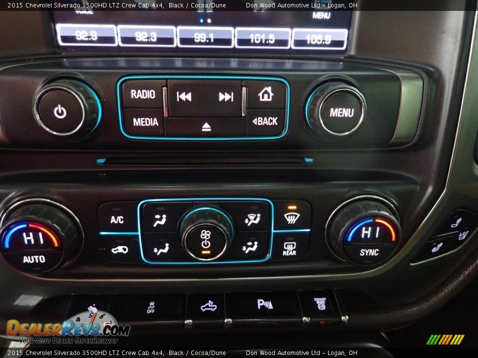 2015 Chevrolet Silverado 3500HD LTZ Crew Cab 4x4 Black / Cocoa/Dune Photo #19