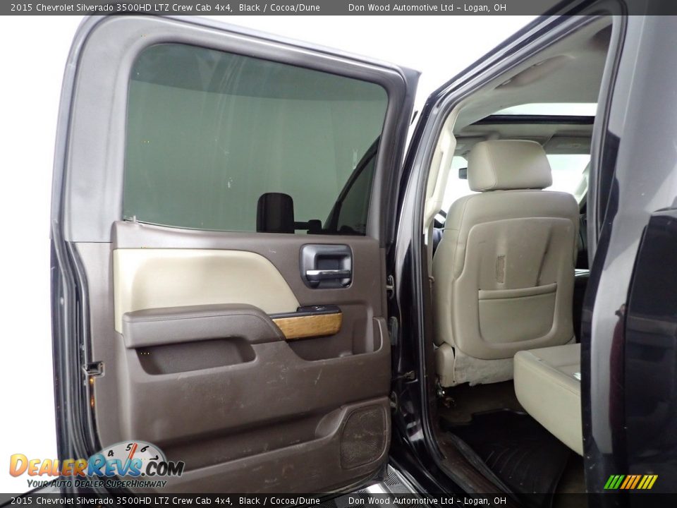 2015 Chevrolet Silverado 3500HD LTZ Crew Cab 4x4 Black / Cocoa/Dune Photo #25