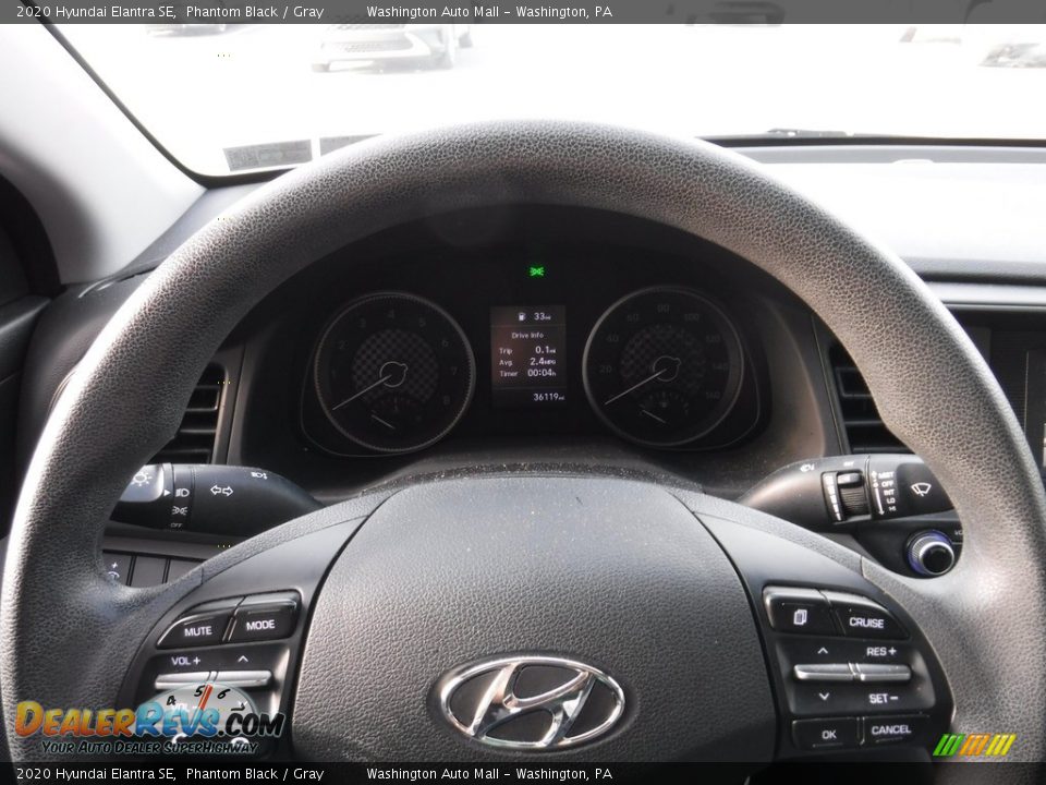 2020 Hyundai Elantra SE Phantom Black / Gray Photo #20