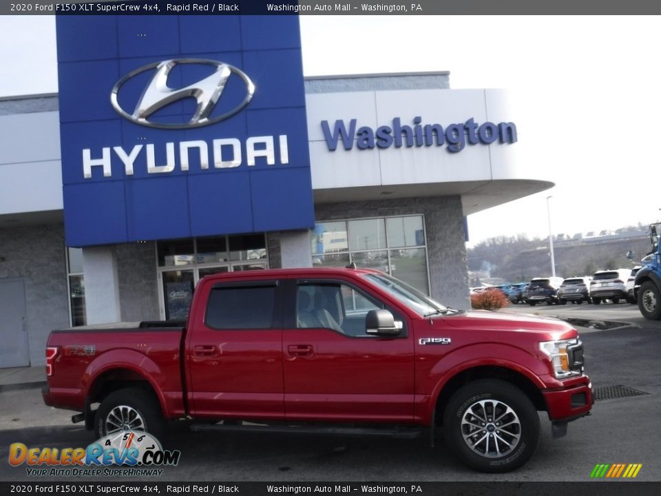 2020 Ford F150 XLT SuperCrew 4x4 Rapid Red / Black Photo #2