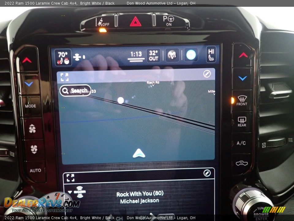 2022 Ram 1500 Laramie Crew Cab 4x4 Bright White / Black Photo #3