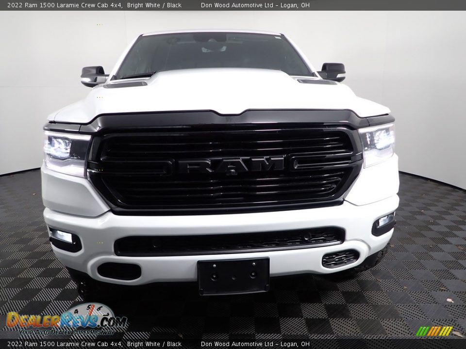 2022 Ram 1500 Laramie Crew Cab 4x4 Bright White / Black Photo #6