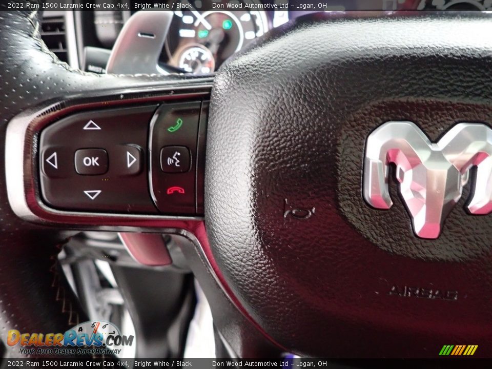2022 Ram 1500 Laramie Crew Cab 4x4 Bright White / Black Photo #18
