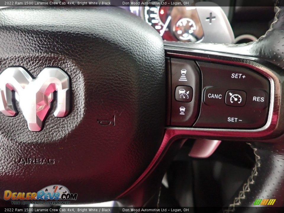 2022 Ram 1500 Laramie Crew Cab 4x4 Bright White / Black Photo #19