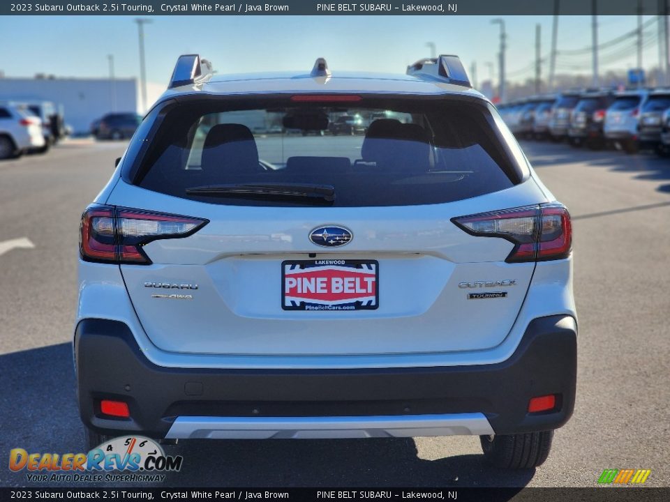 2023 Subaru Outback 2.5i Touring Crystal White Pearl / Java Brown Photo #6