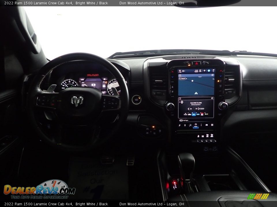 2022 Ram 1500 Laramie Crew Cab 4x4 Bright White / Black Photo #27