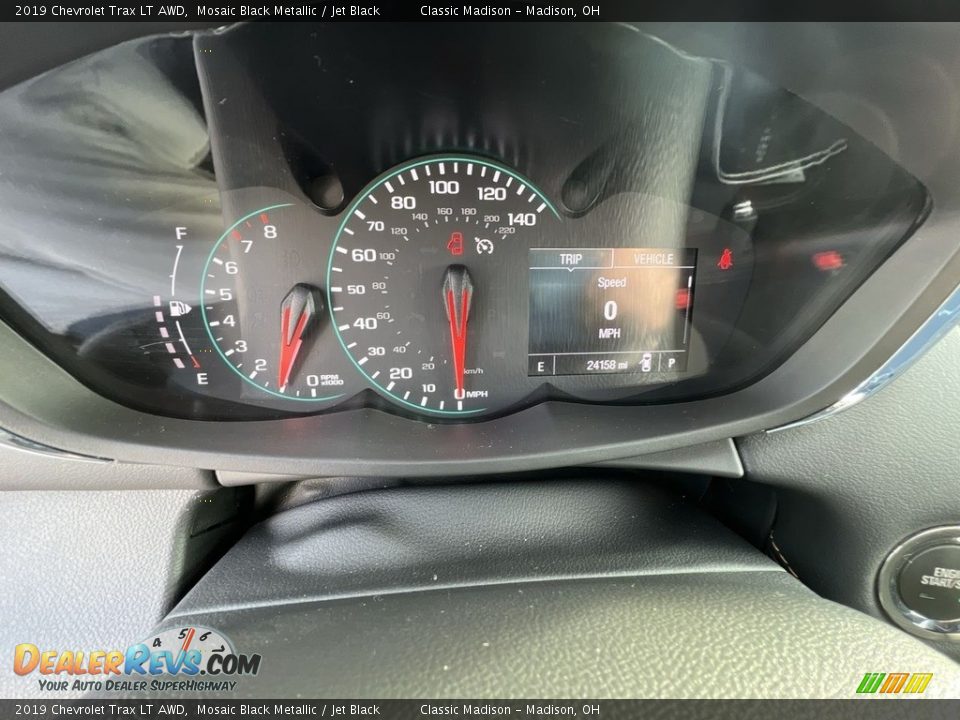 2019 Chevrolet Trax LT AWD Mosaic Black Metallic / Jet Black Photo #10